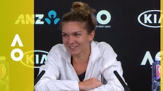 Simona Halep press conference WF  Australian Open 2018 [upl. by Furlong]