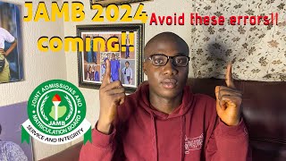 2024 UTME JAMB Begins Sales Of Form Januaryplease avoid this errors [upl. by Hills]