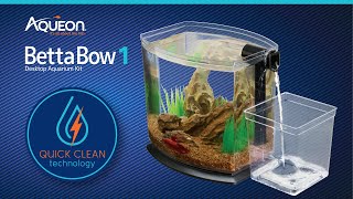 Aqueon BettaBow 1 Gallon with Quick Clean [upl. by Icaj636]