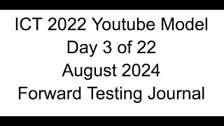 Forward Testing  Day 3 of 22  2022 Youtube Model [upl. by Annelise]