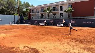 ethan playing with Mael at Mouratoglou Academy Champseed volley [upl. by Pilif]