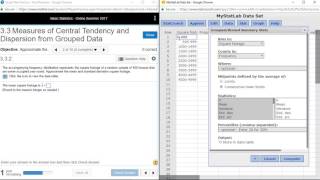 Finding measures of Central Tendency and Dispersion for Grouped Data [upl. by Guinn395]