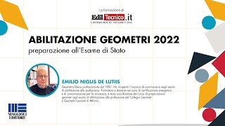 Abilitazione Geometri 2022  Guida alla preparazione dellEsame di Stato [upl. by Enrahs]