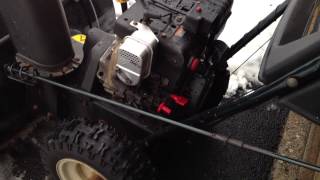 Tecumseh 105HP SnowKingYardWorks Snowblower  Start [upl. by Yllib]