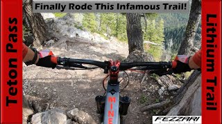 Finally Rode the wild Lithium Trail  Mountain Biking Teton Pass Wyoming [upl. by Singhal]