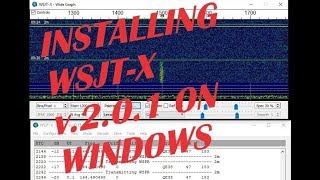 WSJTX v201 Setup in under 5 minutes [upl. by Skippie]