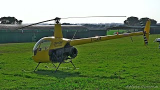 Robinson R22 Engine Startup Great sound [upl. by Aoket]