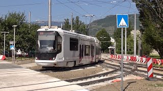 Nouveau Tram D Grenoble  nouvelle zone de croisement des lignes B et D aux Taillées Août 2024 [upl. by Notse]