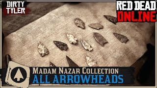 All Arrowhead Collection Cycle 3 Locations Red Dead Online RDR2 [upl. by Enelyaj]