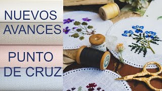 AVANCES Y TERMINADOS PUNTO DE CRUZ crosstitch [upl. by Ribaj98]