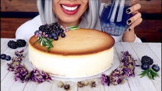 ASMR Eating Cheesecake amp Boba Tea with Update [upl. by Zaremski]