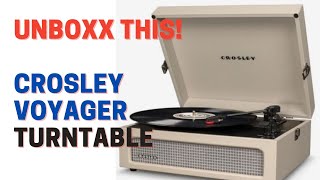 Crosley Voyager Turntable Unboxing [upl. by Anyela770]