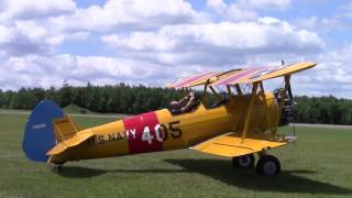 Eagles Mere Air Museum  1944 Stearman PT13 [upl. by Caravette864]