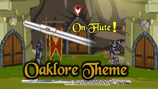 DragonFable Music Cover On Flute Oaklore Keep [upl. by Valli682]