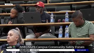 Nelson Mandela University SAPS launch a campus community safety forum [upl. by Ahsitruc991]