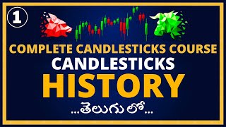 HISTORY of Candlesticks  Complete Candlesticks Course in TELUGU  Ep1  Stock Market Badi [upl. by Hong97]