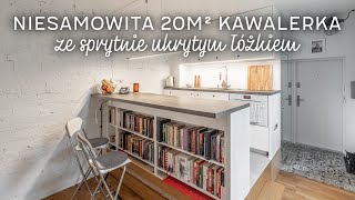 20m² kawalerka pełna sprytnych rozwiązań czyli jak mieszkać wygodnie na niedużej przestrzeni [upl. by Dallas]