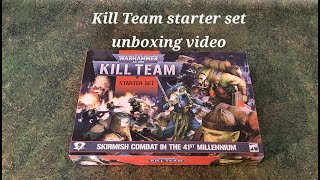 Warhammer Kill Team starter set unboxing video [upl. by Eerdua]