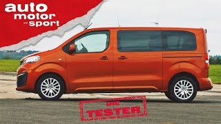 Peugeot Traveller Die clevere Alternative zum VW Multivan  Die Tester  auto motor und sport [upl. by Fihsak95]