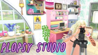 Sims 4 Speed Build Aesthetic Plopsy Studio  CAS✨  Sims 4 Knifty Knitting 🧶  CC [upl. by Shepherd]