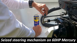 Quintrex 450 Fishabout Pro seized steering outboard BBA Tips Monthly Maintenance Part A  EP26 [upl. by Eseela168]