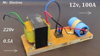 12V 100A DC from 220v AC for High Current DC Motor  Power Supply from UPS Transformer [upl. by Aeuhsoj]