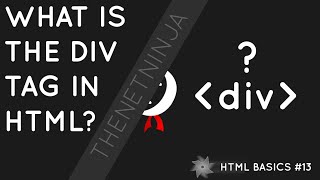 HTML Tutorial for Beginners 13  The div Tag [upl. by Lika379]