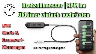 Drehzahlmesser im Oldtimer nachrüsten hoots classic Drehzahlsensor einfacher Einbau im ClassicCar [upl. by Ambrosia]