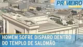 Segurança do Templo de Salomão atira contra homem  Primeiro Impacto 010224 [upl. by Anierdna220]