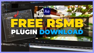 FREE RSMB PLUGIN REELSMARTMOTIONBLUR  After Effects Tutorial [upl. by Yadrahs]