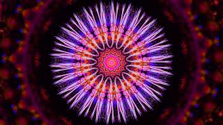 Digital art Sonchus asper kaleidoscope no2 and BGM オニノゲシの万華鏡2 [upl. by Jeconiah]