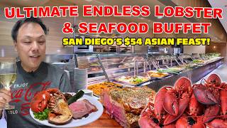 Largest Lobster amp Seafood Buffet in San Diego Incredible 54 Massive Asian Feast [upl. by Ameluz]