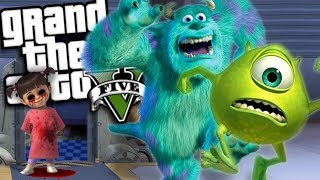 EVIL BOO from MONSTERS INC MOD GTA 5 PC Mods Gameplay [upl. by Lehacim]