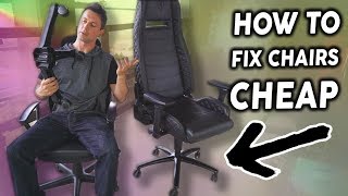 How to Fix a Broken Gaming Chair for CHEAP [upl. by Pascha724]