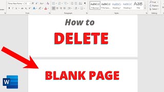 How to DELETE that Unwanted BLANK PAGE at the End of a Word Document 5 ways [upl. by Adnaral420]