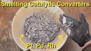 Smelting Catalytic Converters Platinum Palladium amp Rhodium [upl. by Morgenthaler255]