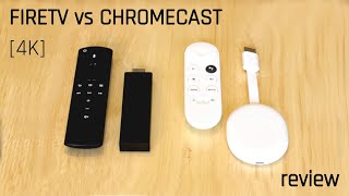 Chromecast vs Firestick comparison 4k HDR with remote [upl. by Behrens708]