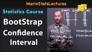 Bootstrap Confidence Interval with Examples  Statistics Tutorial 36  MarinStatsLectures [upl. by Navap]