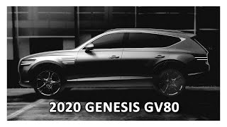 2020 Genesis GV80  The New Korean Luxury SUV [upl. by Enirak]