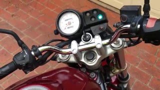 Honda VTR 250 Cold start up [upl. by Annoyt]