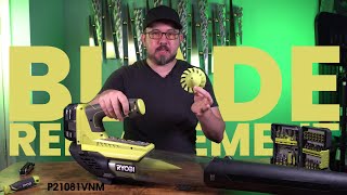 Ryobi Blower Blade Replacement  Fix Loud Noise or Less Air issues with P21081VNM [upl. by Aenneea]