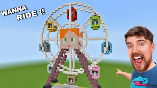 HOW TO MAKE GIANT WHEEL IN MINECRAFT [upl. by Gipson688]