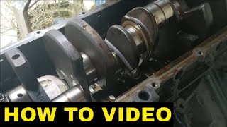 Removing Your Crankshaft And Main Bearing Caps  HOW TO  LS ENGINES [upl. by Meares56]