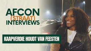 Nederlands getint Kaapverdië naar kwartfinales I AFCON STRAATINTERVIEWS [upl. by Kippar]