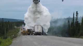 Water Bomber at Trans  Labrador Highway Accident [upl. by Isman355]