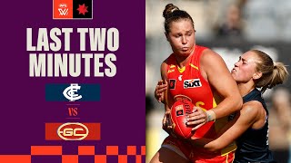 Last Two Minutes  Carlton v Gold Coast Suns  Round 1 2023  AFLW [upl. by Geminian]