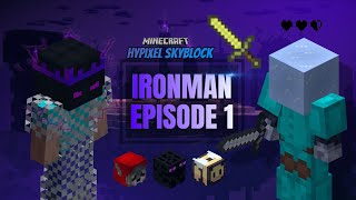 Amazing start to new profile Hypixel Skyblock Ironman Ep 1 [upl. by Bertrand]