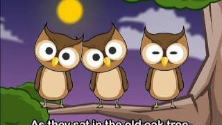 One Little Owl  Family Sing Along  Muffin Songs [upl. by Ellenwahs]