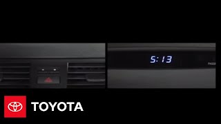 2007  2009 Camry HowTo Clock  Toyota [upl. by Innavoeg]