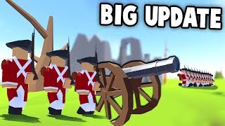 CANNONS amp New Weapons CHARGE Rise of Liberty New Update Gameplay  Revolutionary Ravenfield [upl. by Nodla]